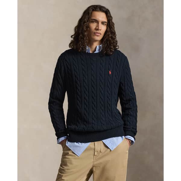 Ralph Lauren Cable-Knit Cotton Sweater