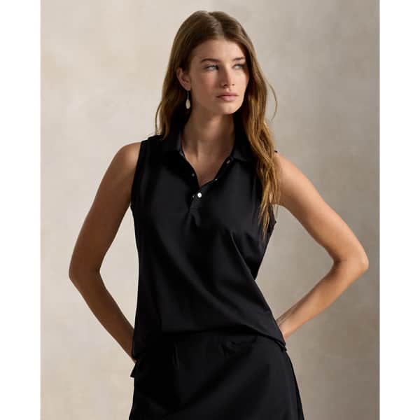 Ralph Lauren Classic Fit Sleeveless Tour Polo Shirt