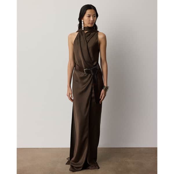 Ralph Lauren Rynn Washed Duchesse Evening Dress