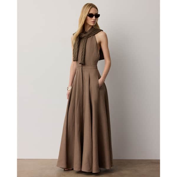 Ralph Lauren Eldred Linen Day Dress