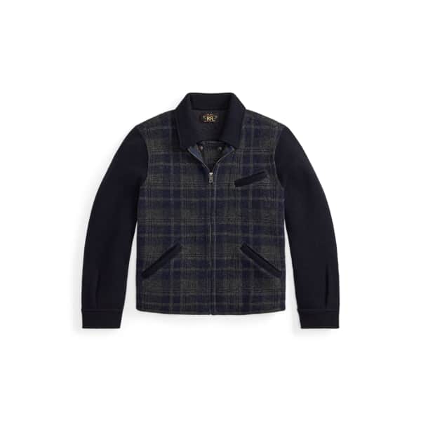 Ralph Lauren Plaid Wool Sweater Jacket