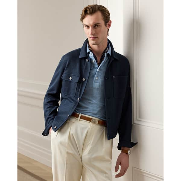 Ralph Lauren Ryder Knit Linen-Cotton Jacket