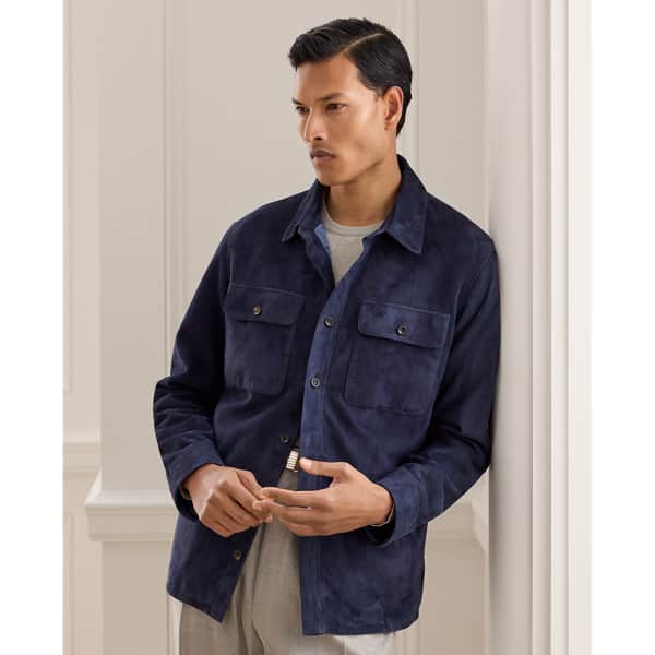 Ralph Lauren Calloway Suede Shirt Jacket