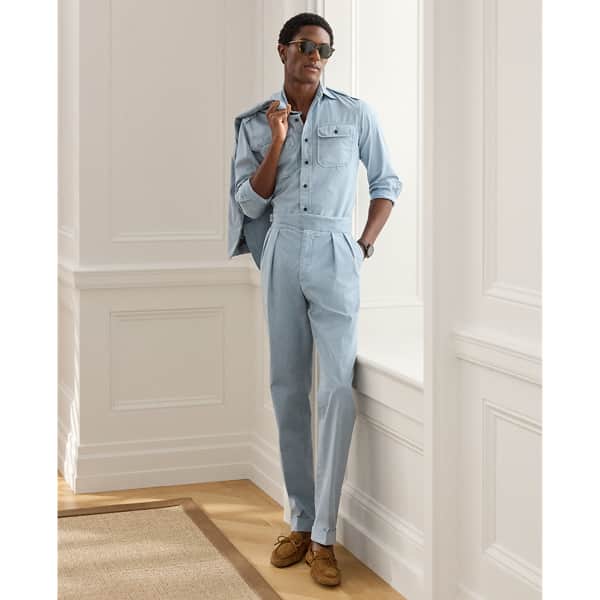 Ralph Lauren Hand-Tailored Garment-Dyed Chino Trouser
