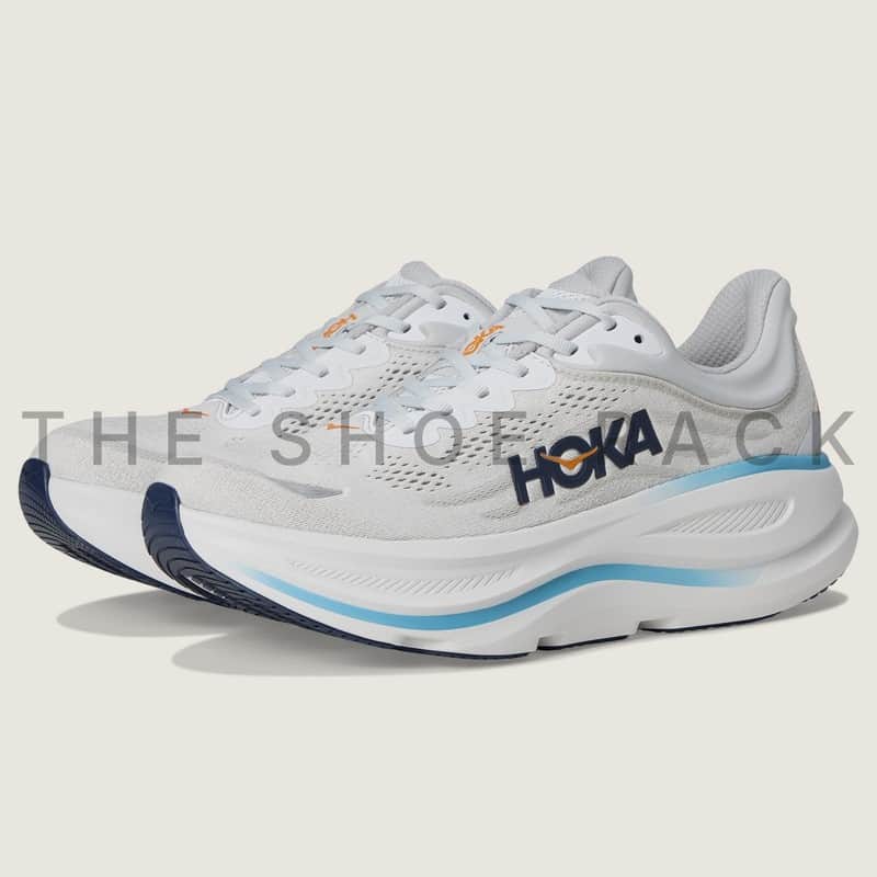 HOKA Bondi 9 Men's Running Shoes Stardust/Cosmic Grey 1162011-SSTC New with Box
