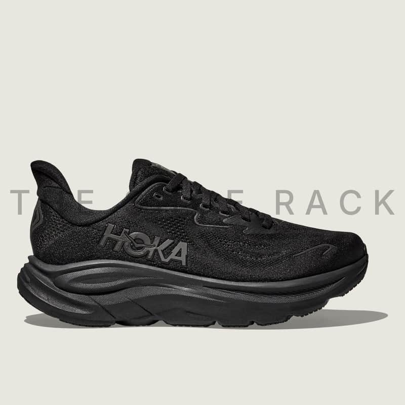 HOKA Clifton 10 Men's Running Shoes Black/Black 1162030-BBLC New with Box