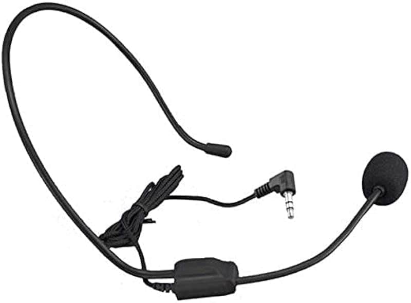 Akingdleo Over Ear 3.5mm Hands Free Cardioid Wired Audio Boom Condenser Classroom Mic Hea…