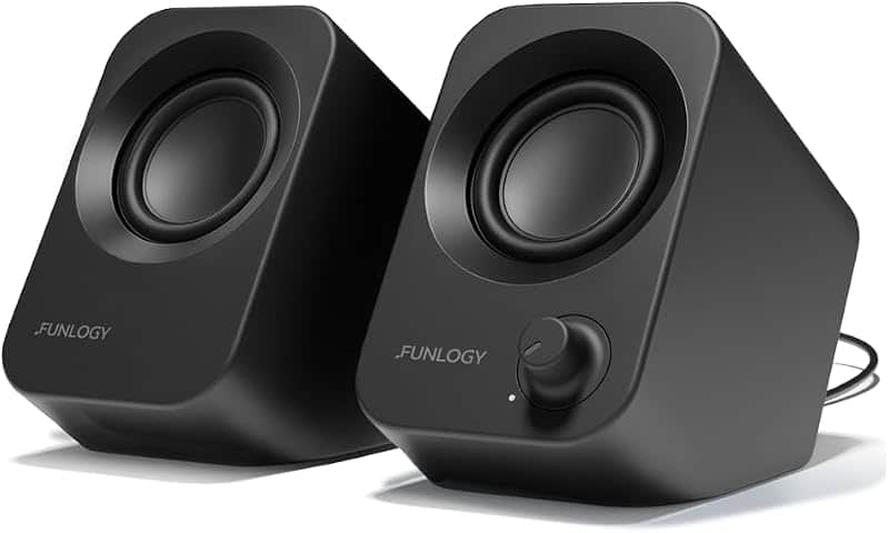 FUNLOGY Speaker Plus - 14W Stereo PC Speakers, Dual Amplifiers & DSP Tuned, USB-C Powered…
