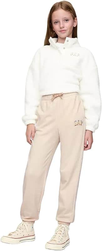 Girls' Logo Pull-on Jogger Fleece Sweatpants