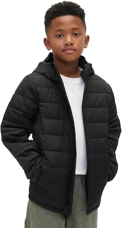 Boys' Logo Lightweight Puffer Jacket