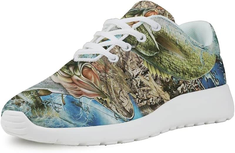 Camo Fishing Shoes for Women Men Trail Running Casual Fashion Sneakers Slip-on Tennis Shoes