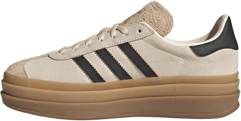 Gazelle Bold Womens Platform Sneaker (Cream Black Gum, 7)