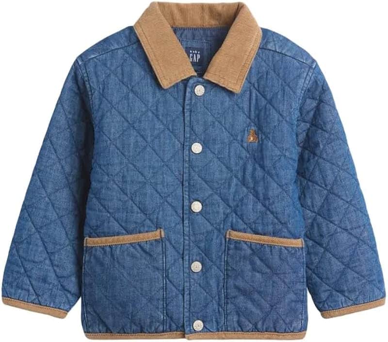 Baby Boys' Quilted Denim Jacket