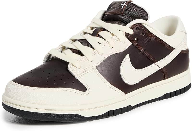 Retro Men's Nike Dunk Low Shoes in Fauna Brown/soft Pearl-soft Pearl-black