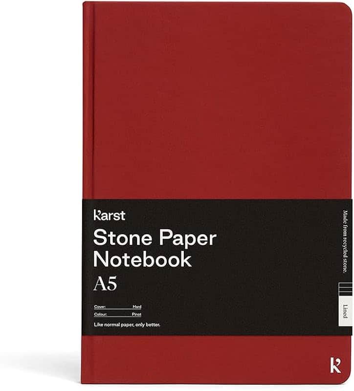 Karst A5 Hardcover Notebook - Grid - Pinot
