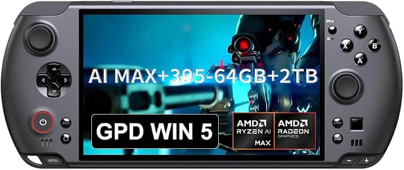 GPD Win 5 [AMD AI Max+ 395-64GB+2TB] 7-inch 120Hz Display Mini Handheld Win 11 PC Game Co…