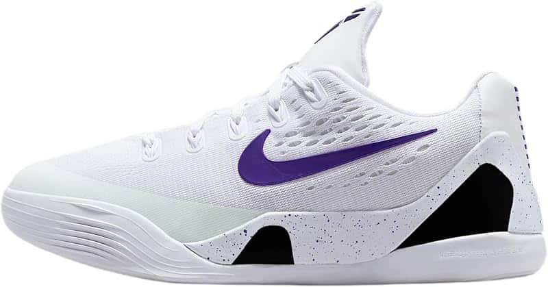 Kobe IX Big Kids' Basketball Shoes (White/Court Purple)