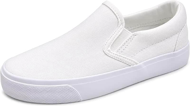Kid's Classic Slip-On Shoes Canvas Sneakers Faux Leather Dress Boys & Girls