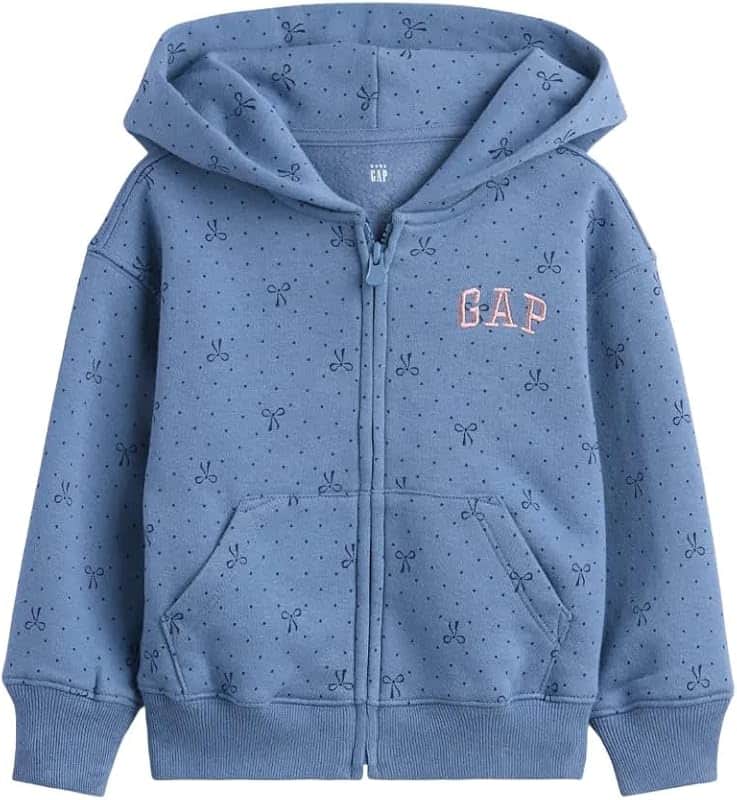 Baby Girls' Logo Hoodie Hooded Full Zip Sweatshirt