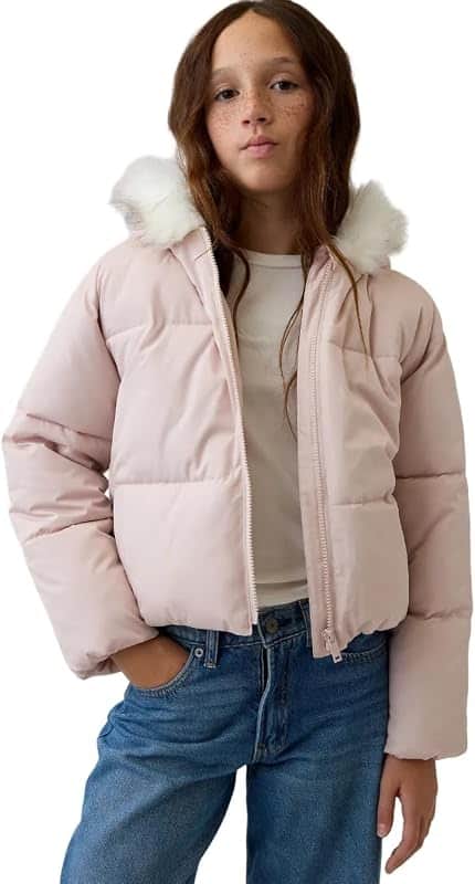 Girls' Logo Heavyweight Puffer Jacket