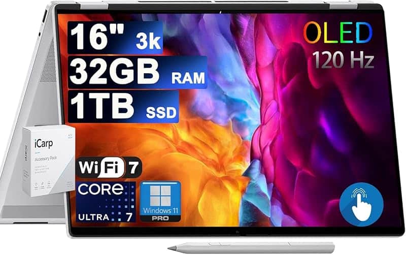 OmniBook 7 Flip 16 2-in-1 Professional Business Laptop 16" 3k OLED Touch Intel 8-core Ult…