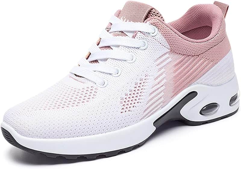 Womens Sneakers Air Cushion Running Shoes Lightweight Tennis Walking Shoes Mesh Breathabl…