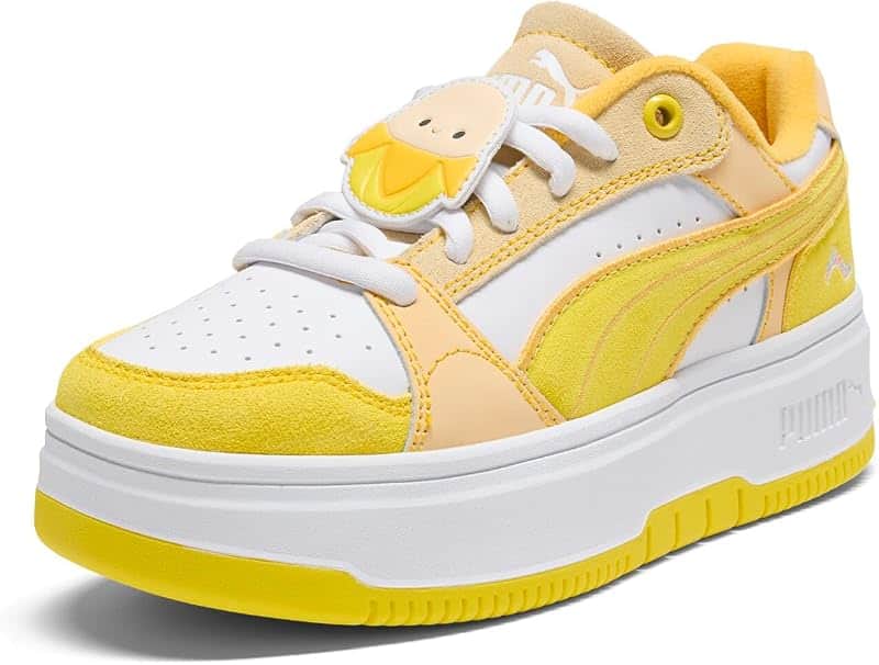 Kids Girls X Rebound Femme Junie Platform Sneakers Shoes Casual - Yellow