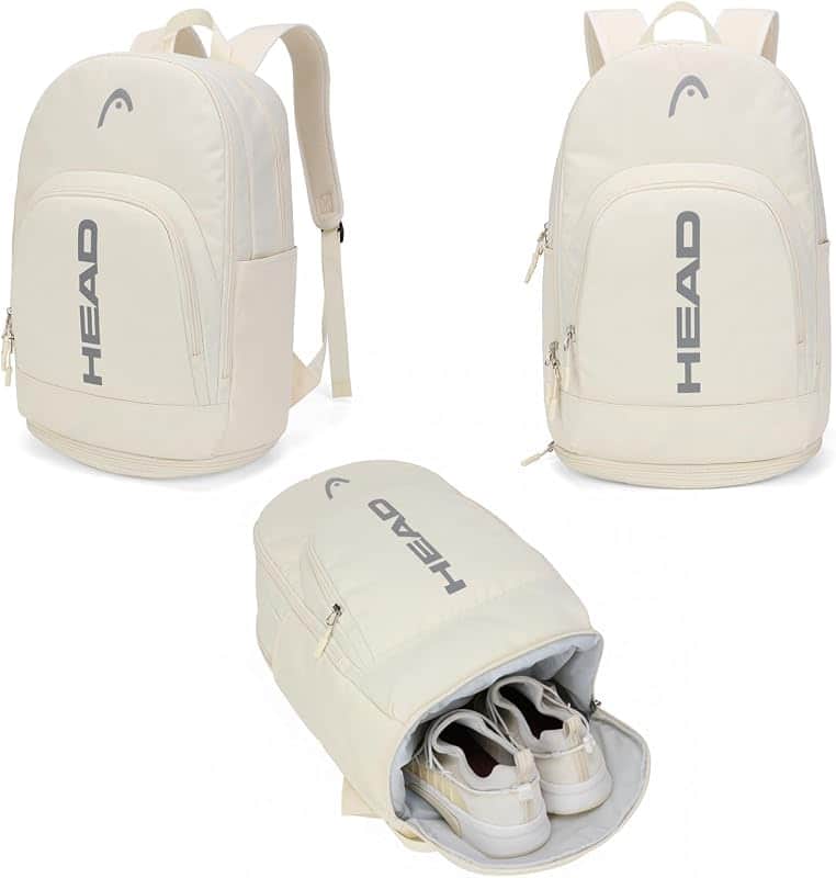 Gym Tennis Backpack for Women with Shoes Pocket Fits 15.6 inch Laptop | Waterproof Lightw…