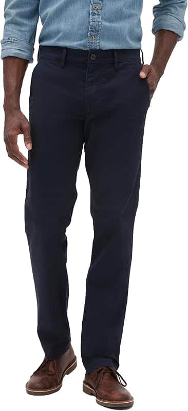 Men's Essential Straight Fit Khaki Chino Pants