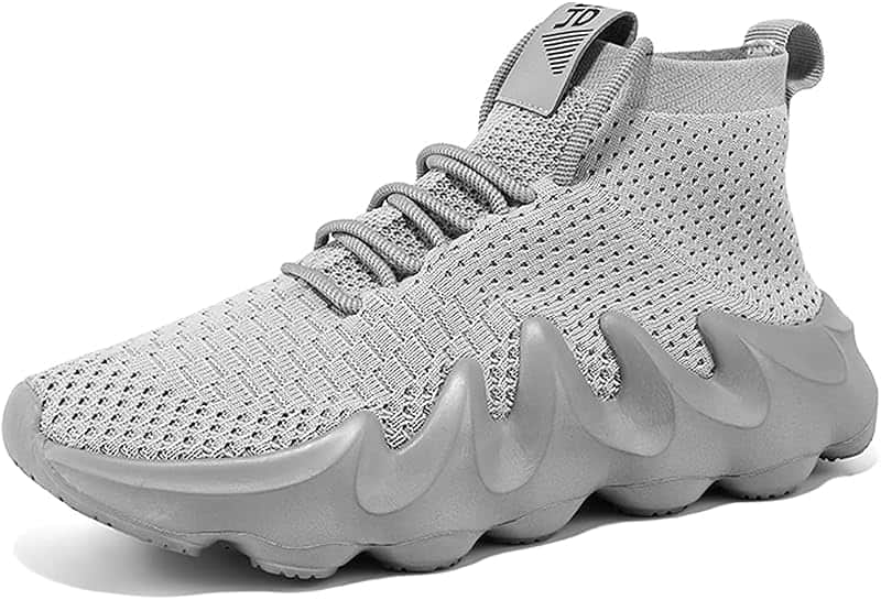 Men's Blade Sneakers Running Shoes Mesh Breathable High Top Lightweight Walking Casual Shoes