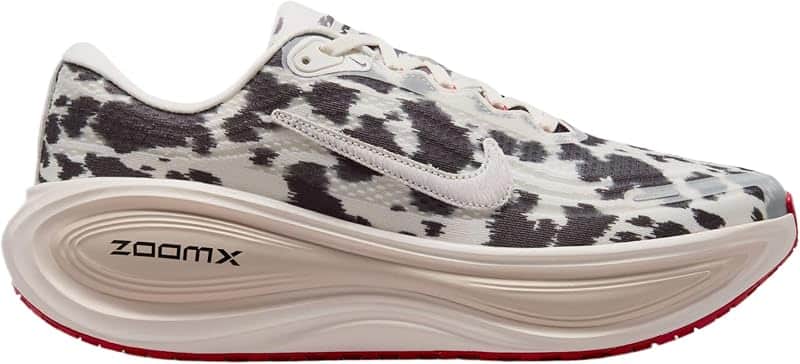 Vomero Plus Cow Print Mens Running Shoes (Sail/University Red/Light Orewood Brown)
