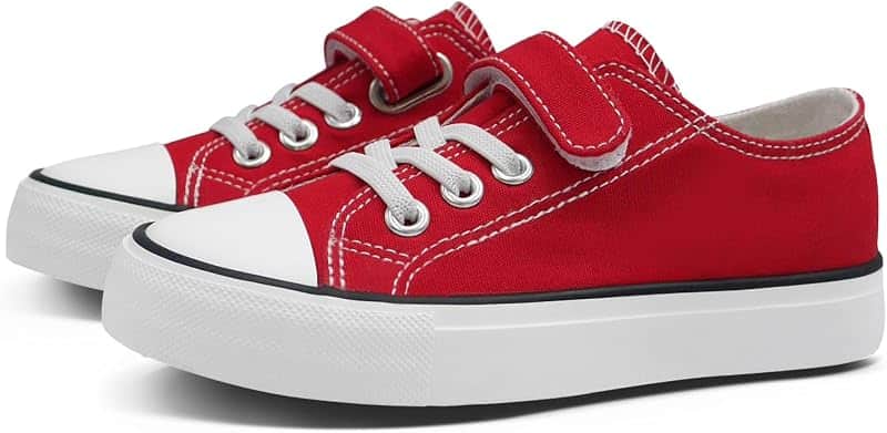 Boys and Girls Canvas Kid Shoes Adjustable Design Fashion Casual Sneakers