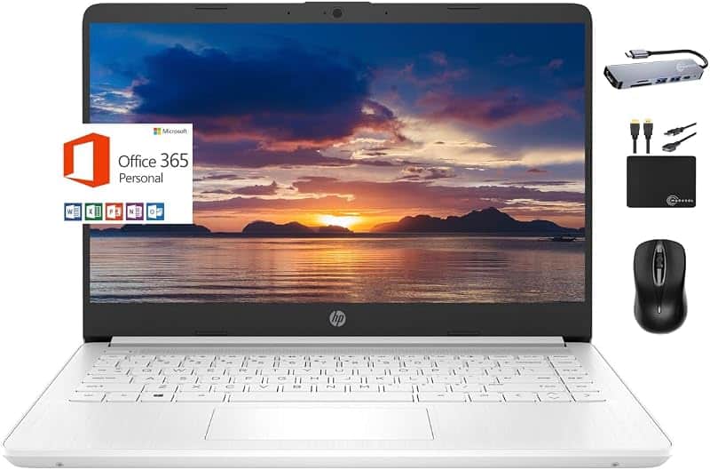 2024 Premium 14" Micro-Edge Portable Laptop Student Business, Intel Quad-Core N4120, 8GB…