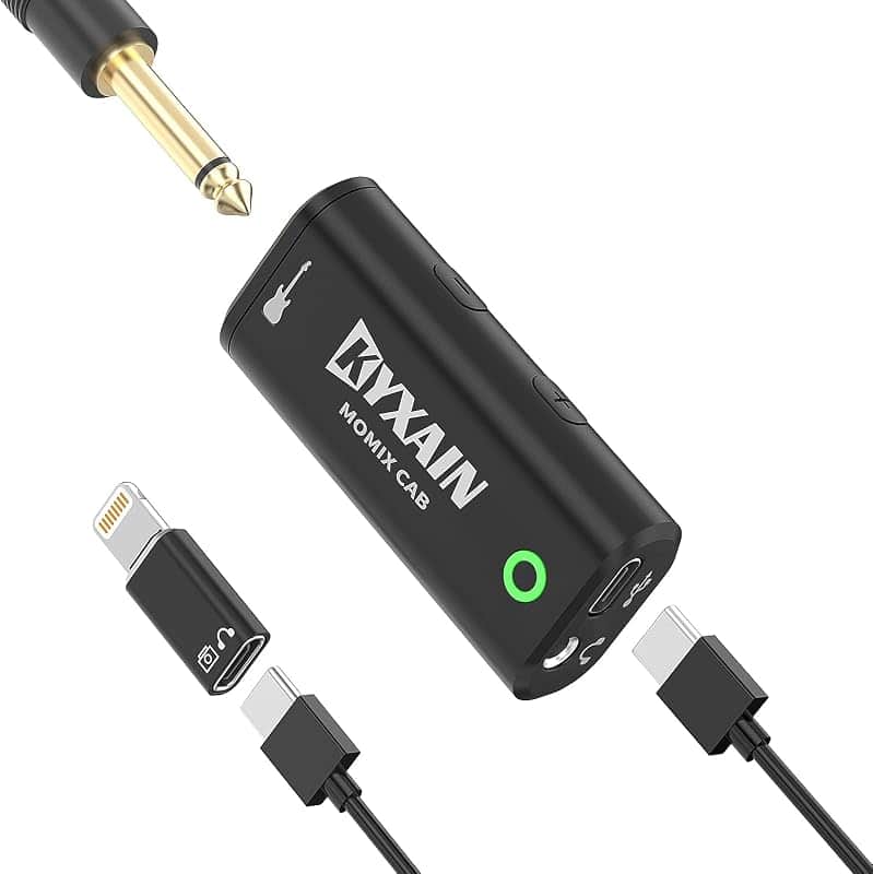 Guitar Audio Interface Pocket Internal Recording Sound Card with Type-C & Lightning for L…