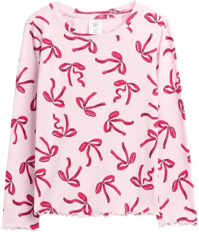 Baby Girls' Long Sleeve Ribbed Tee