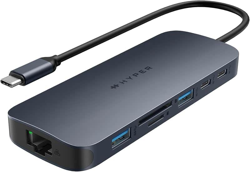 HyperDrive Next 11 Port USB C Hub for Mac, PC, and Chromebook w/ 2 4K60Hz HDMI, 2 USB-A,…