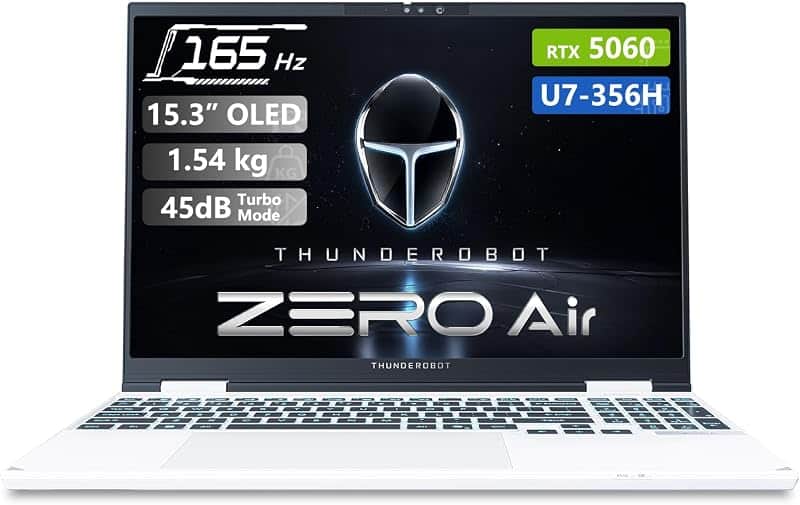 Zero Air 15 Ultra 7 356H RTX 5060 Gaming Laptop, 32GB DDR5+1TB