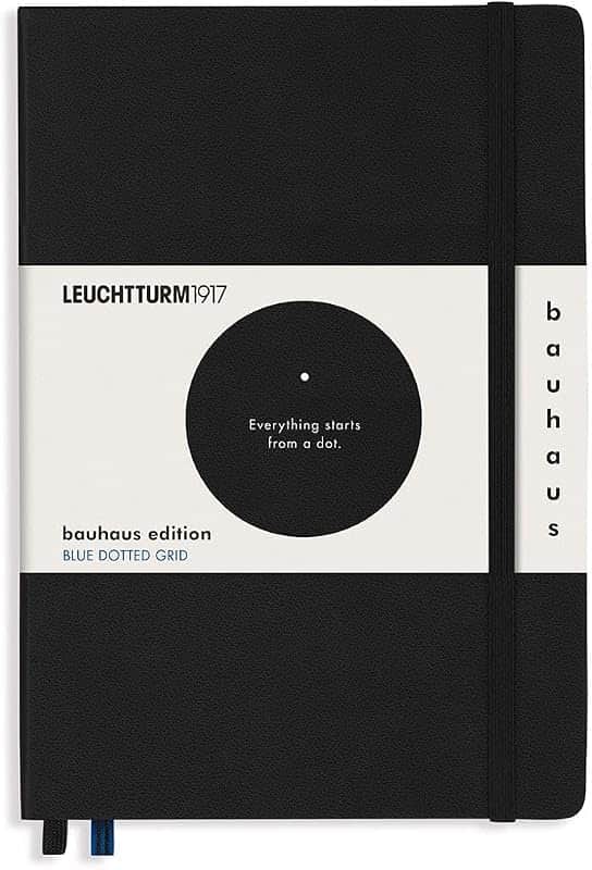 Dotted Hardcover Notebook Medium A5 Bauhaus Special Edition 251 Numbered Pages for Writin…
