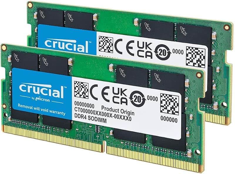 16GB DDR4 RAM Kit (2x8GB), 3200MHz (PC4-25600), Downclockable to 2933/2666MHz Laptop Memo…