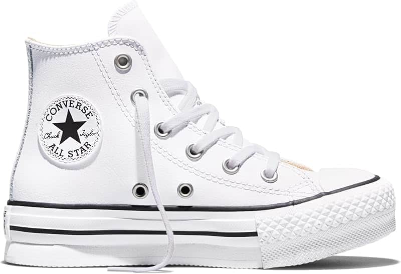 Kids' Chuck Taylor All Star EVA Lift Leather Platform High Top Sneaker