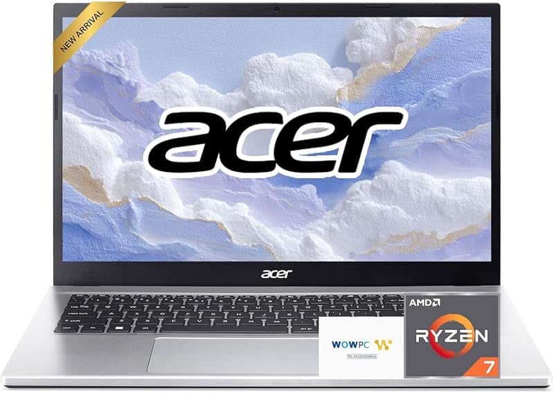 Aspire Go 15 Business Laptop, AMD Ryzen 7 7730U 8-Core Processor, 15.6" Full HD Display,…