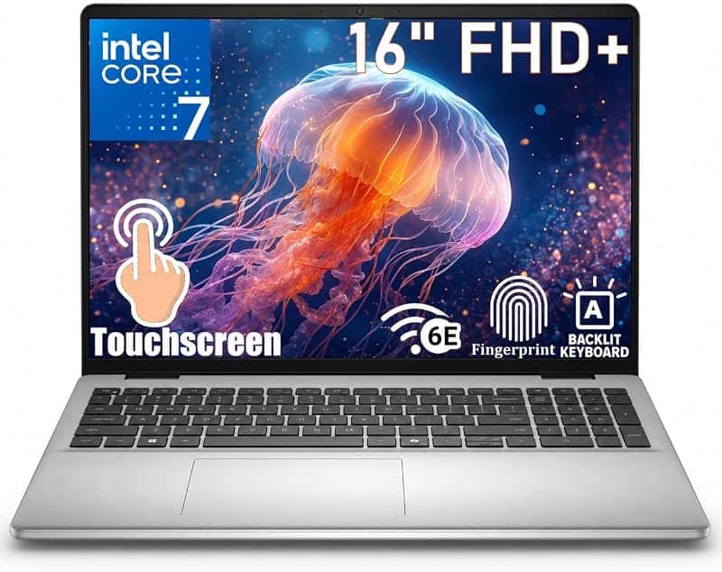 16 Pro Plus Touchscreen Laptop Intel Core 7, 16GB DDR5, 256GB PCIe SSD | 16" FHD+, AI Cop…