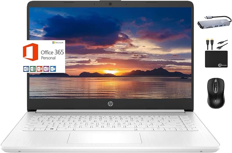 2024 Premium 14" Micro-Edge Portable Laptop Student Business, Intel Quad-Core N4120, 16GB…