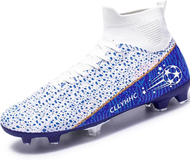 CLLYHHC Men's Soccer Shoes Football Cleats Training Athletic Shoe for AG/FG Outdoor/Indoo…