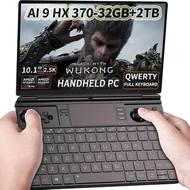 LANRUO GPD Win Max 2 2025 [AMD AI 370-64GB+2TB] 10.1 Inches Mini Handheld Win 11 PC Video…