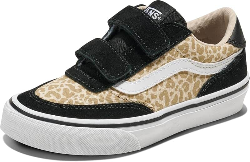 Kids' Brooklyn LS V Shoe, Leopard Black, 2.5
