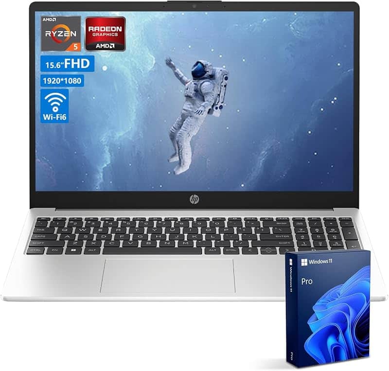 255 G10 Laptop, 15.6" FHD Display, AMD Ryzen 5 7530U, 16GB RAM, 512GB SSD, Windows 11 Pro…