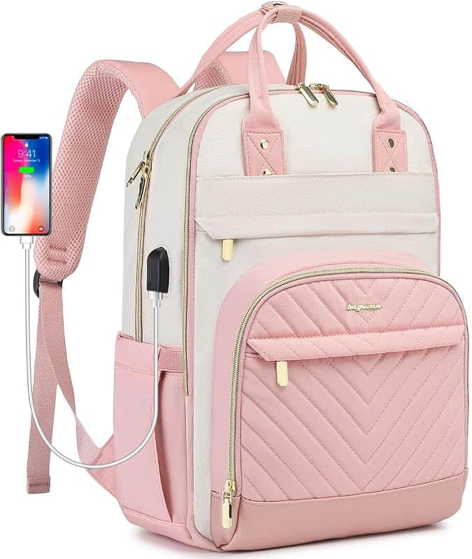 bagswan Laptop Backpack for Women Work - 15.6 Inch Travel Backpack Fashion Work Business…