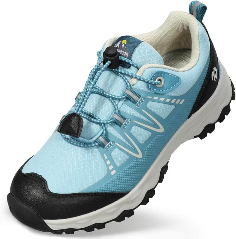 UOVO Boys Girls Hiking Shoes Kids Waterproof Running Trail Fashion Sneakers Breathable Li…