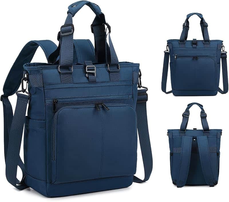 mygreen Tokyo Tote Messenger Backpack Convertible Tote Bag and Backpack, Fits 15.6" Laptop